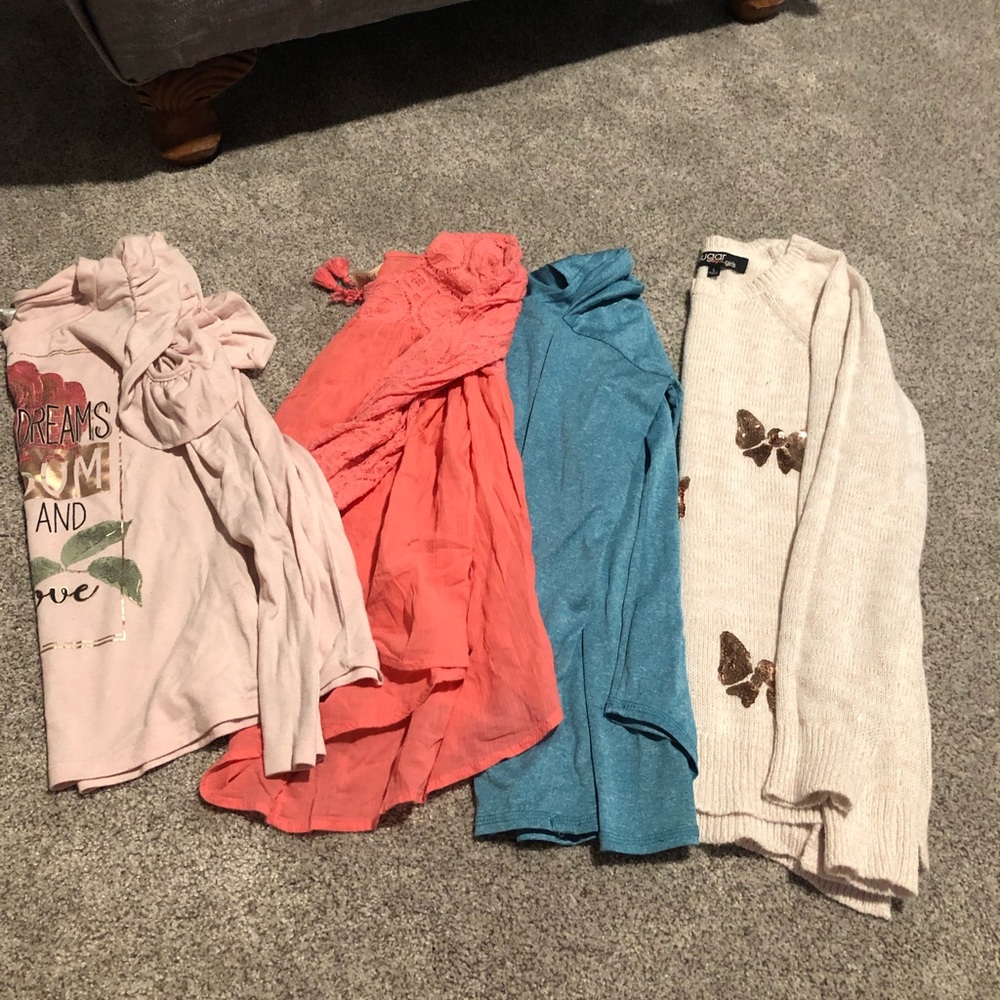 BUNDLE—Long sleeve girls shirts